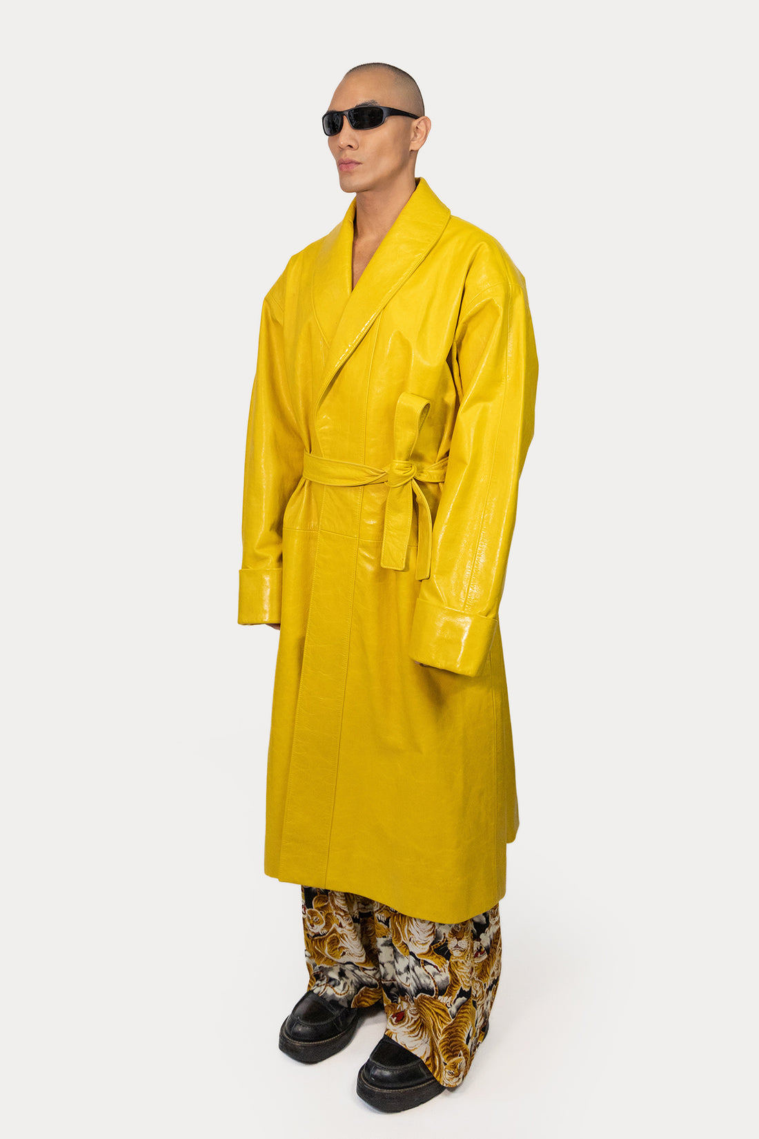 Robe Coat in Glazed Cow