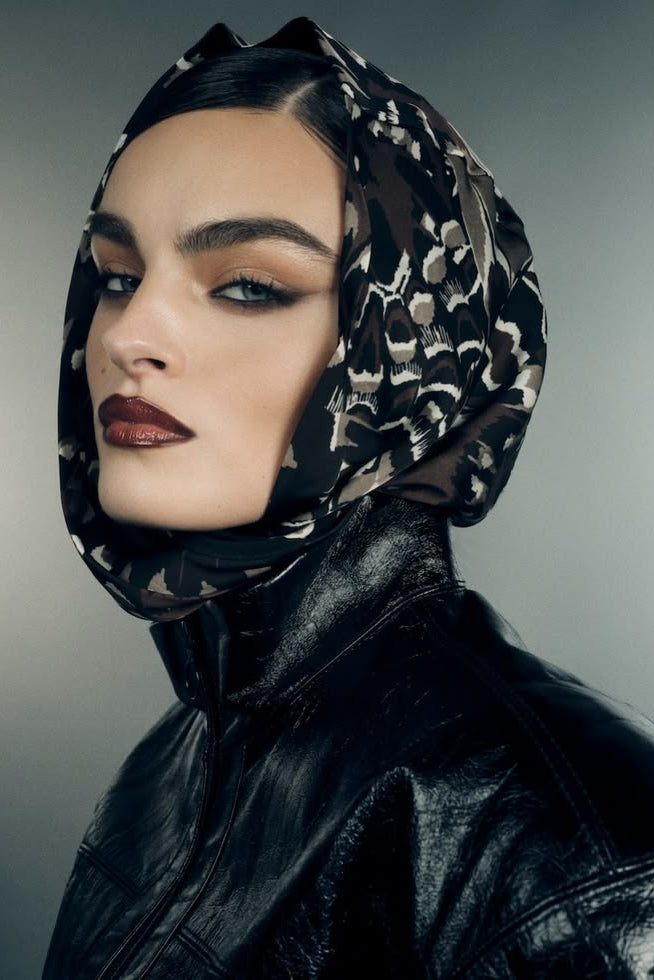 Head Scarf in Butterfly Camo