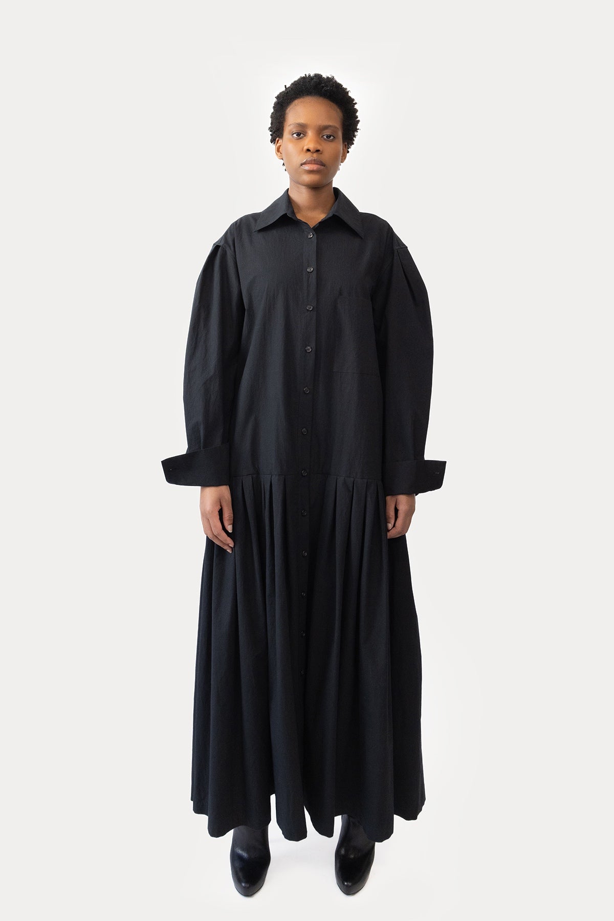 Oversize Shirt Dress in Poplin