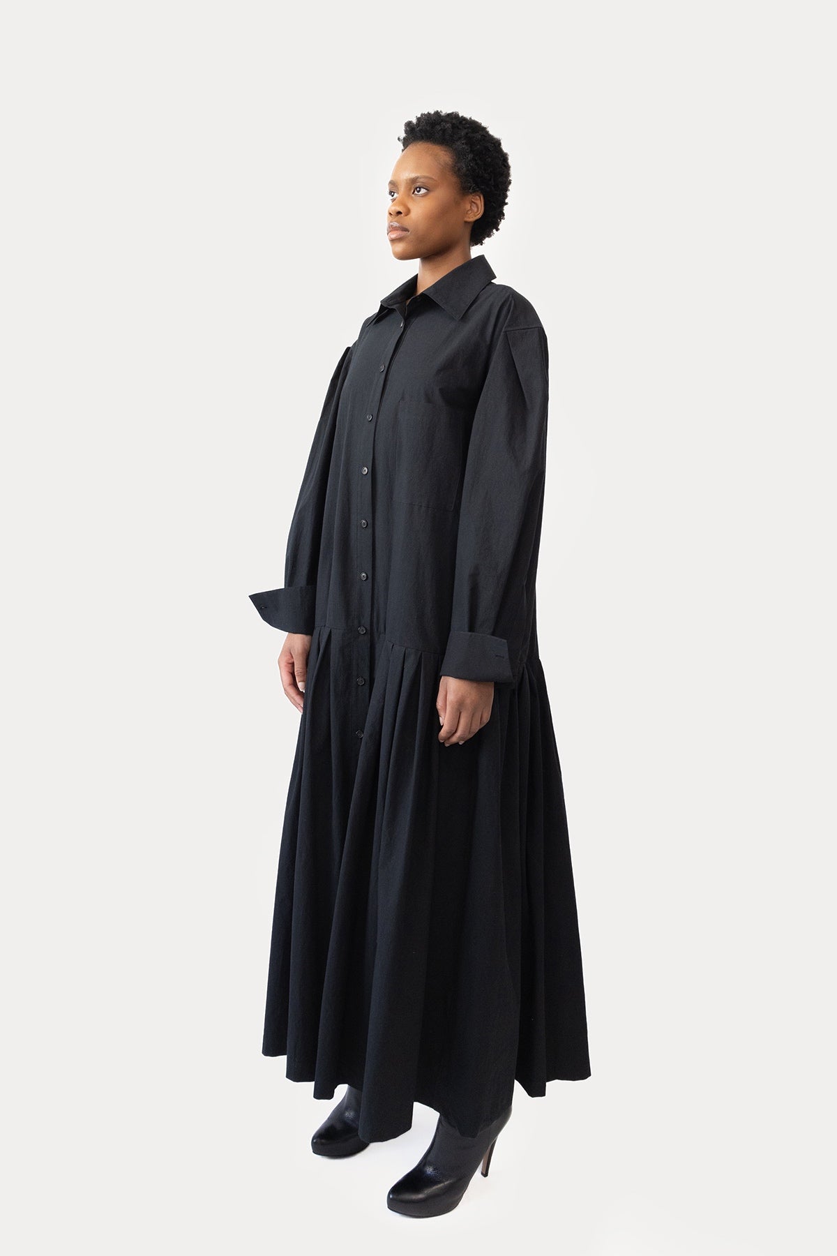 Oversize Shirt Dress in Poplin