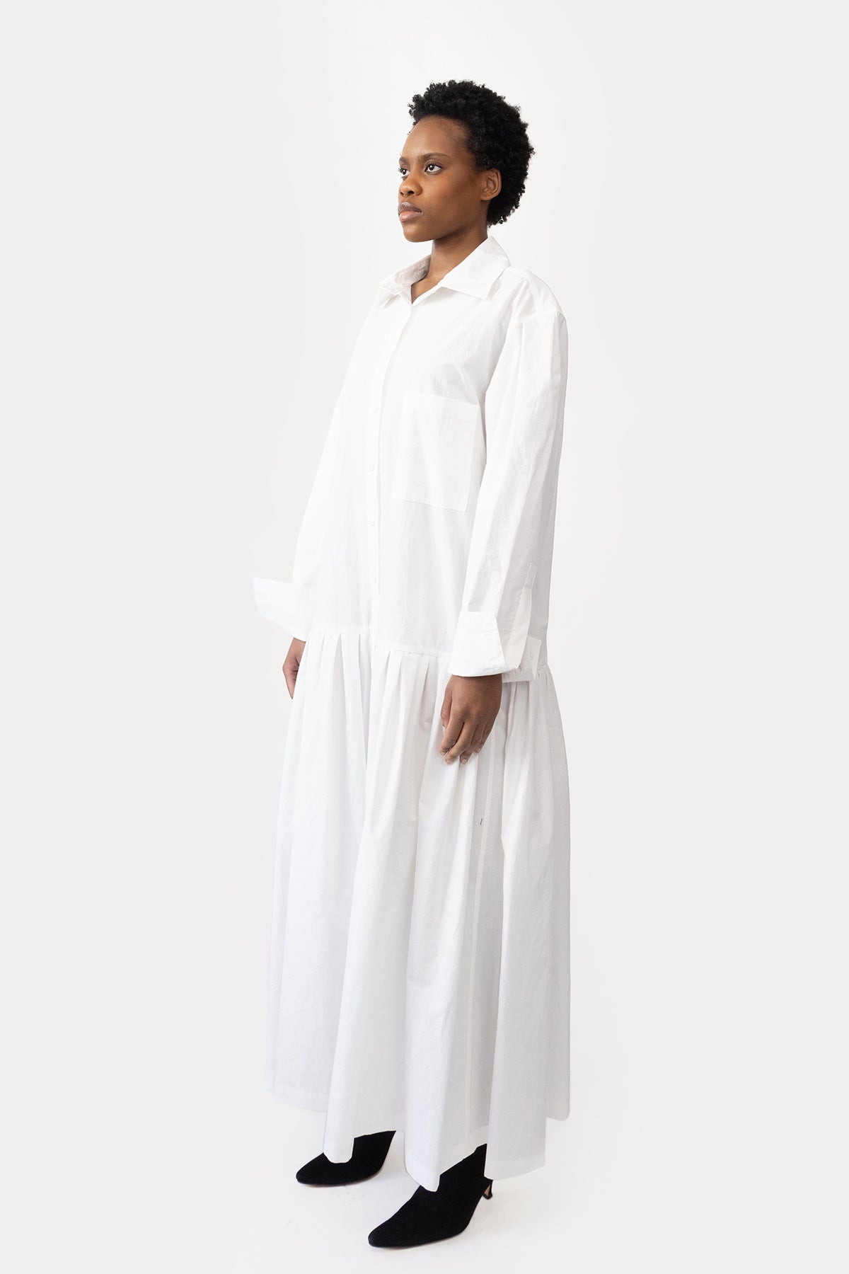 Oversize Shirt Dress in Poplin