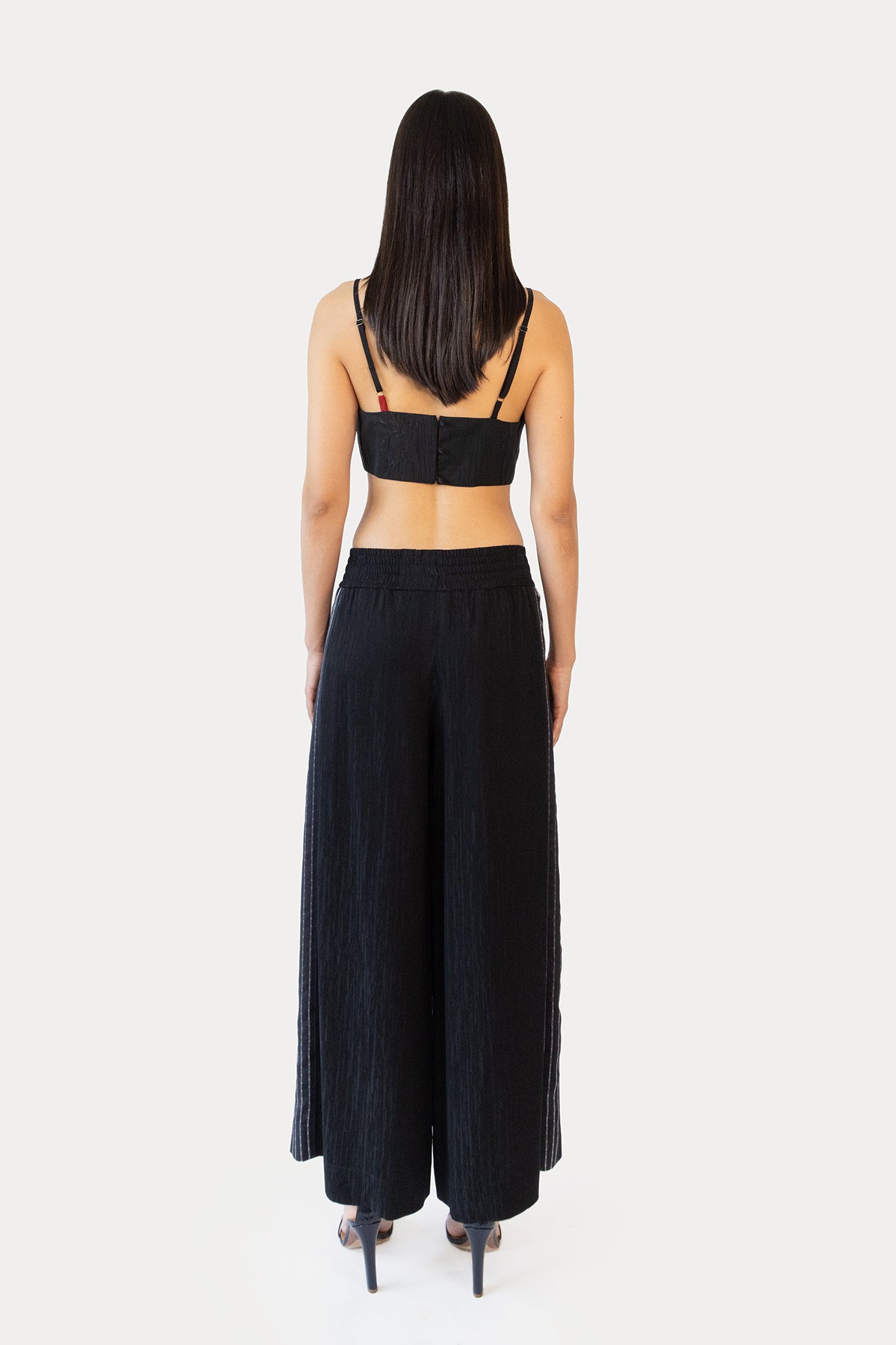 Drawstring Pant in Liquid Jacquard