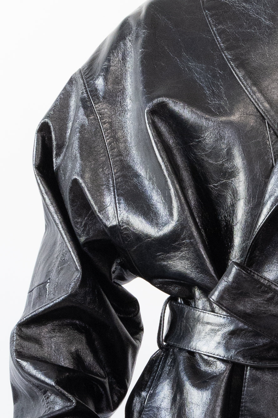 Robe Coat in Glazed Cow