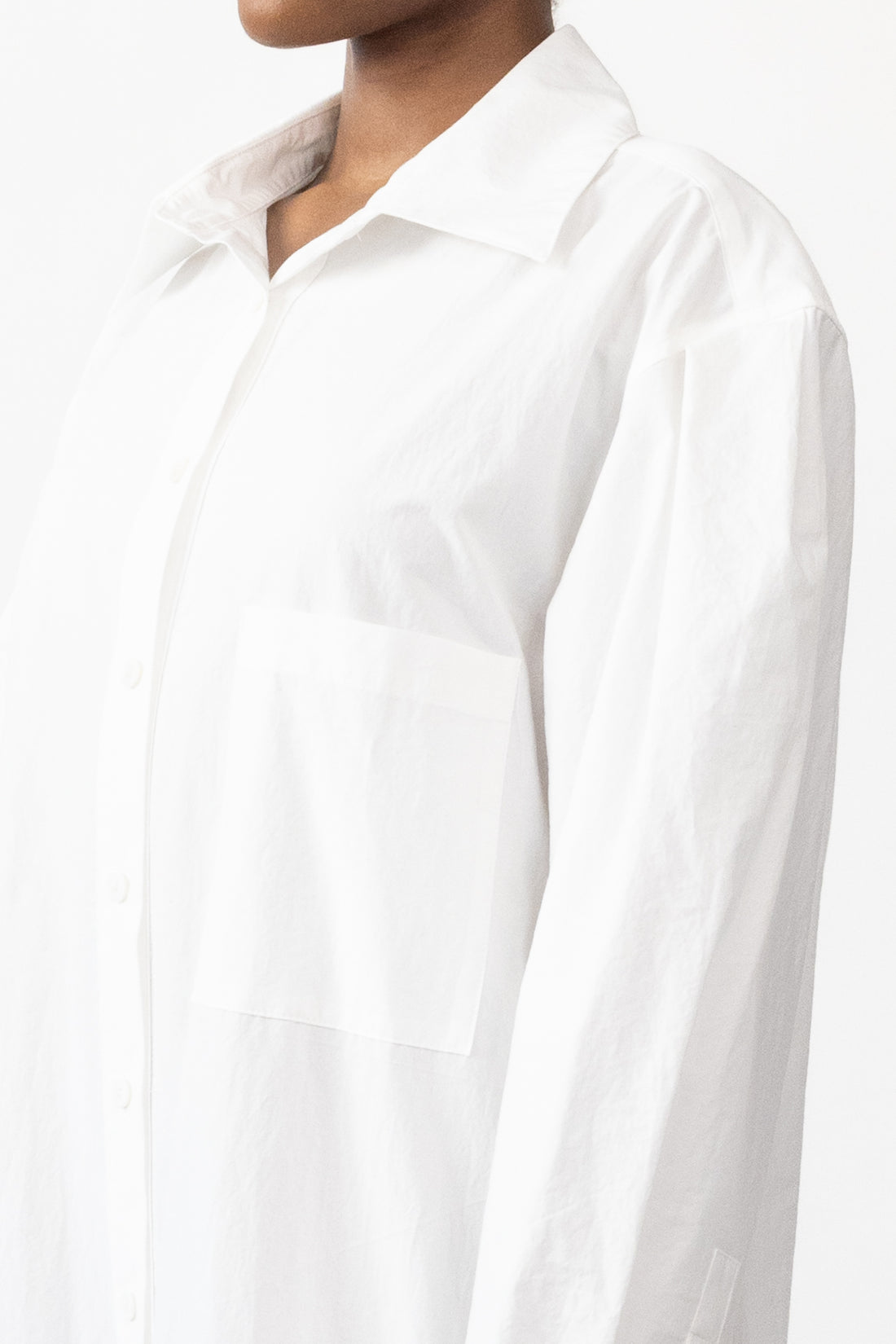 Oversize Shirt Dress in Poplin
