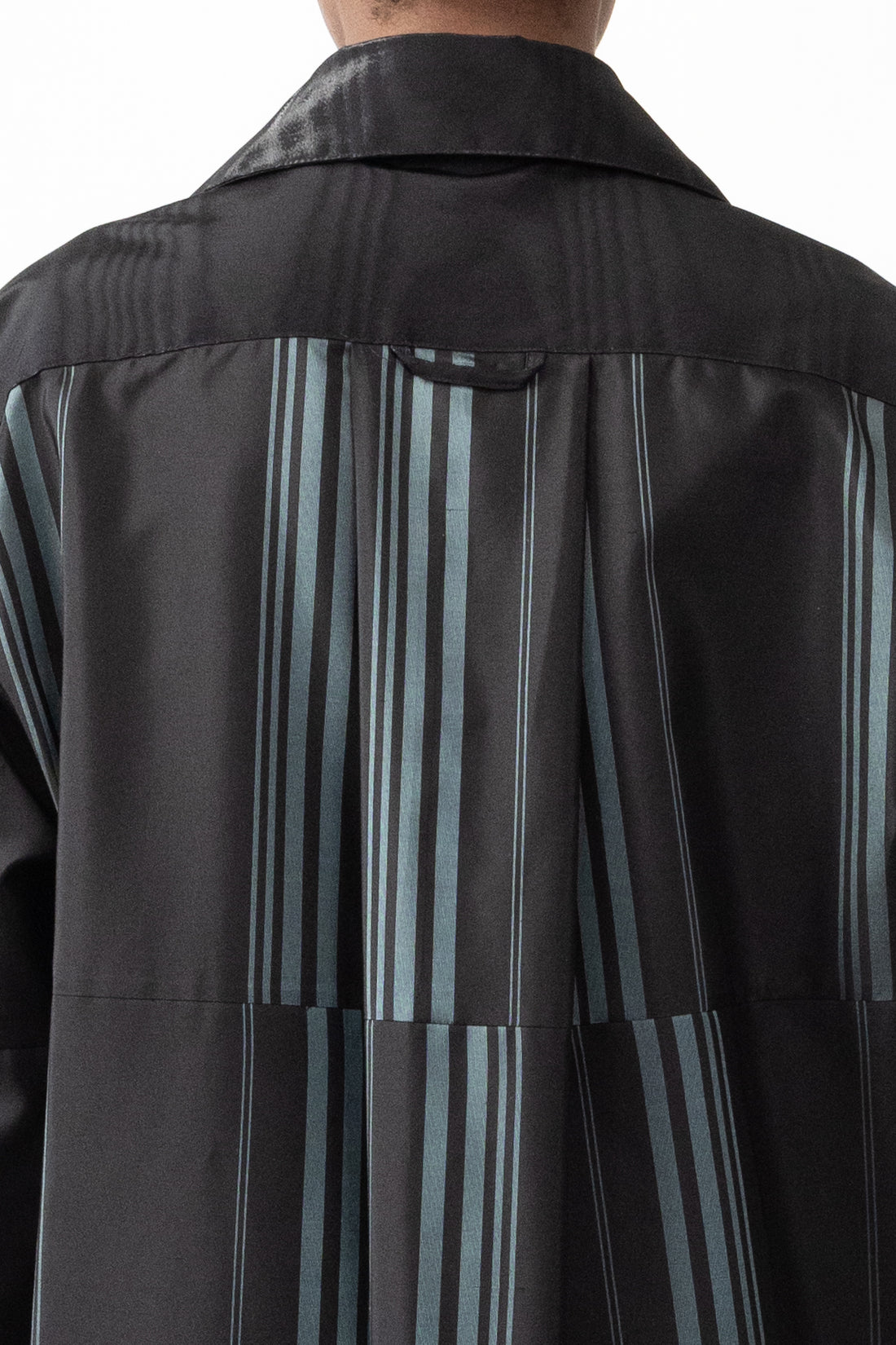 Oversize Shirt Dress in Silk Kimono Taffeta