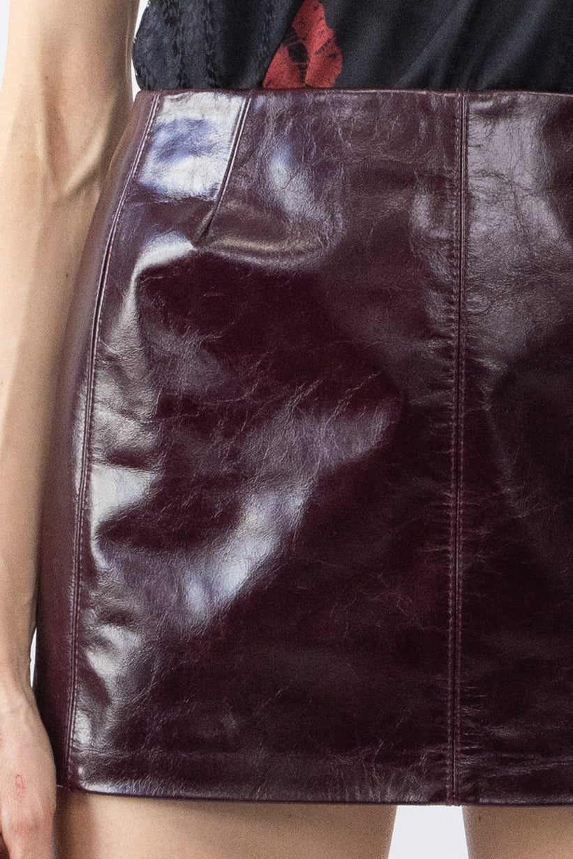Mini Skirt in Glazed Cow