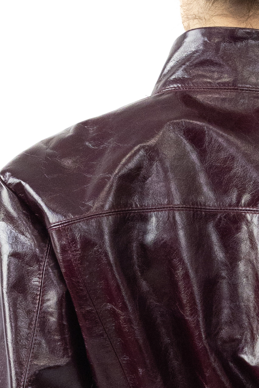 Cropped Jacket in Glazed Cow