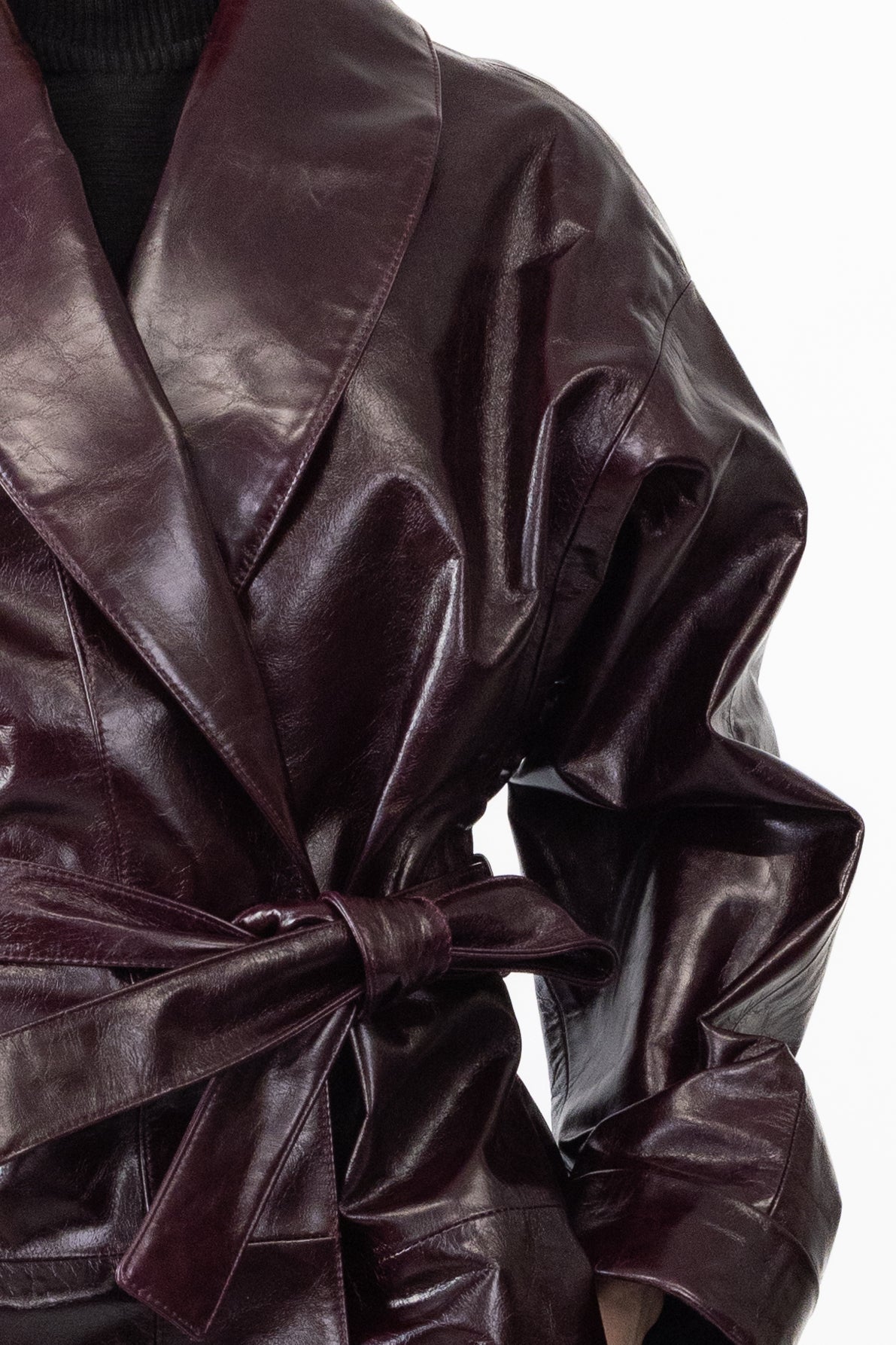 Robe Coat in Glazed Cow