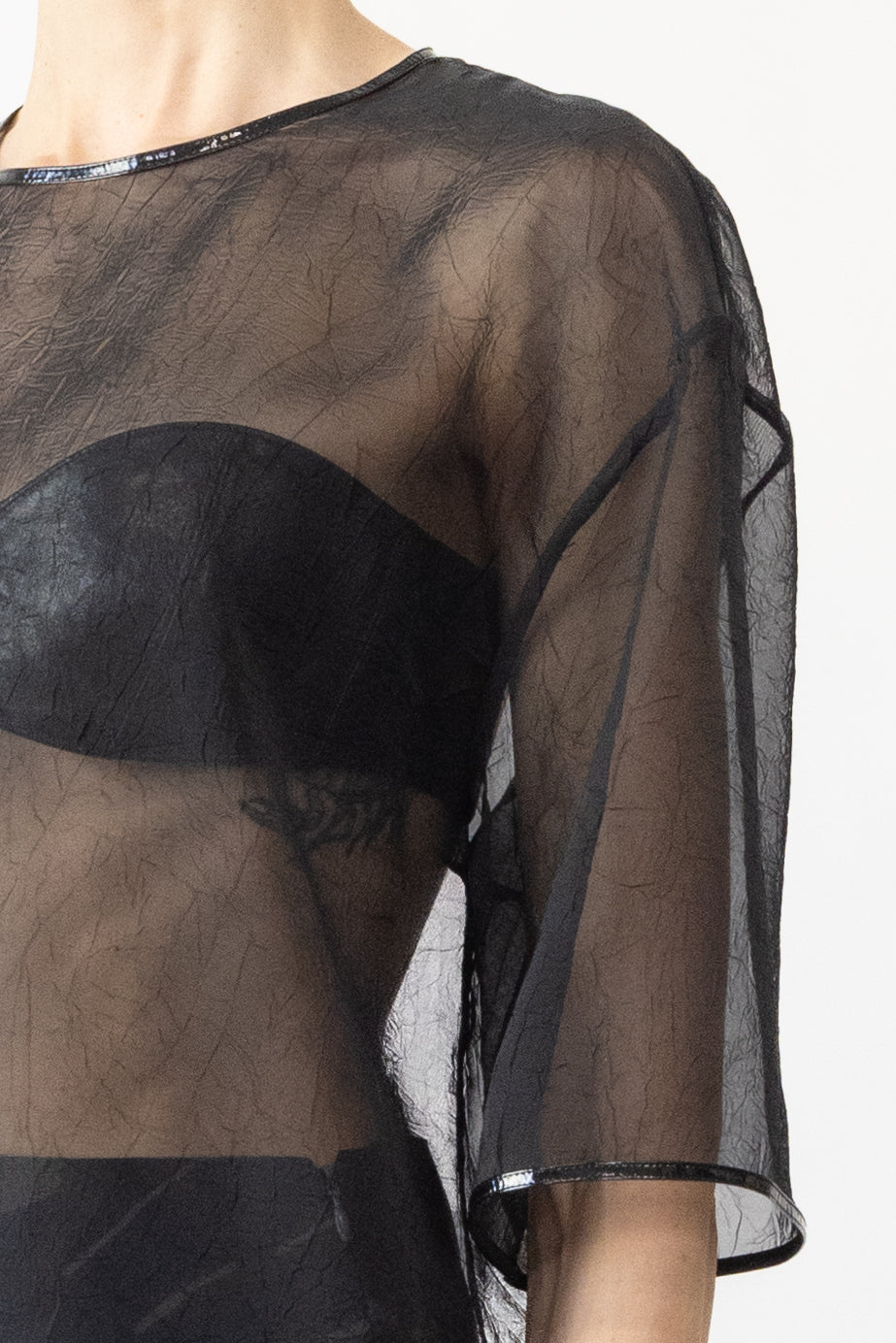 Oversize Tee in Crinkle Organza