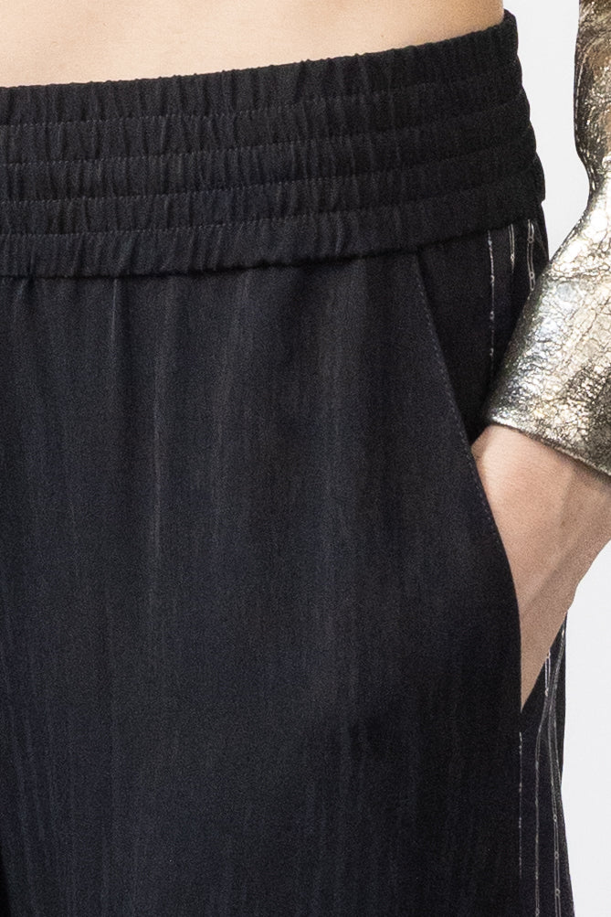 Drawstring Pant in Liquid Jacquard