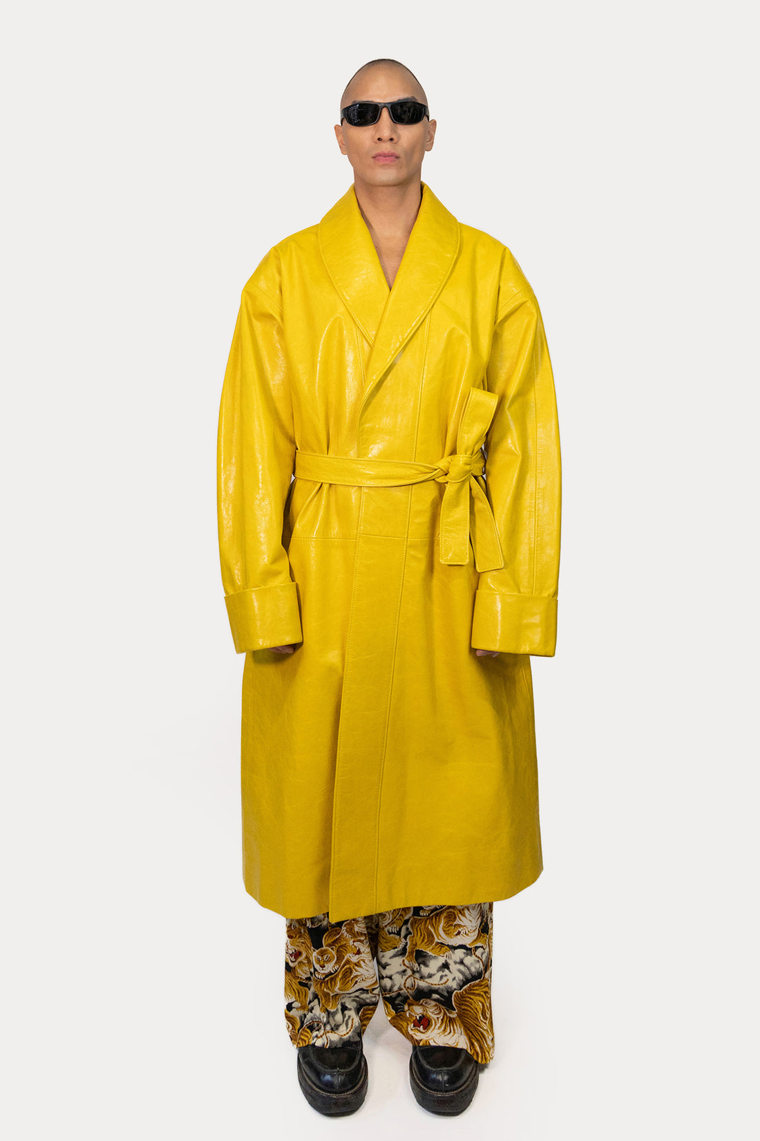 Robe Coat in Glazed Cow
