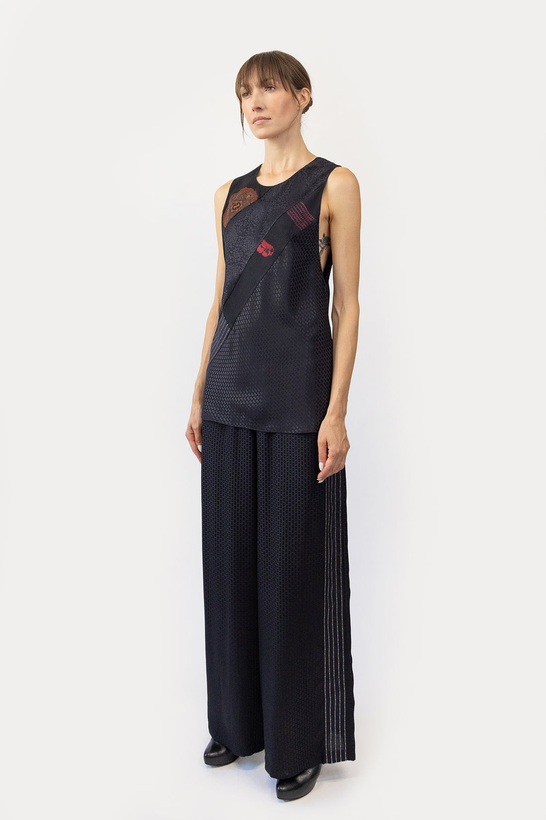 Tank in Bias Silk Combo