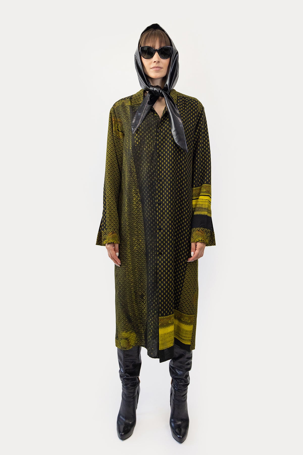 Relaxed Tunic in Reclaimed Wool Shawl