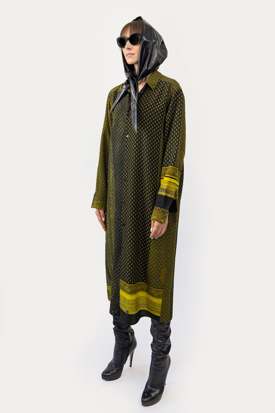 Relaxed Tunic in Reclaimed Wool Shawl