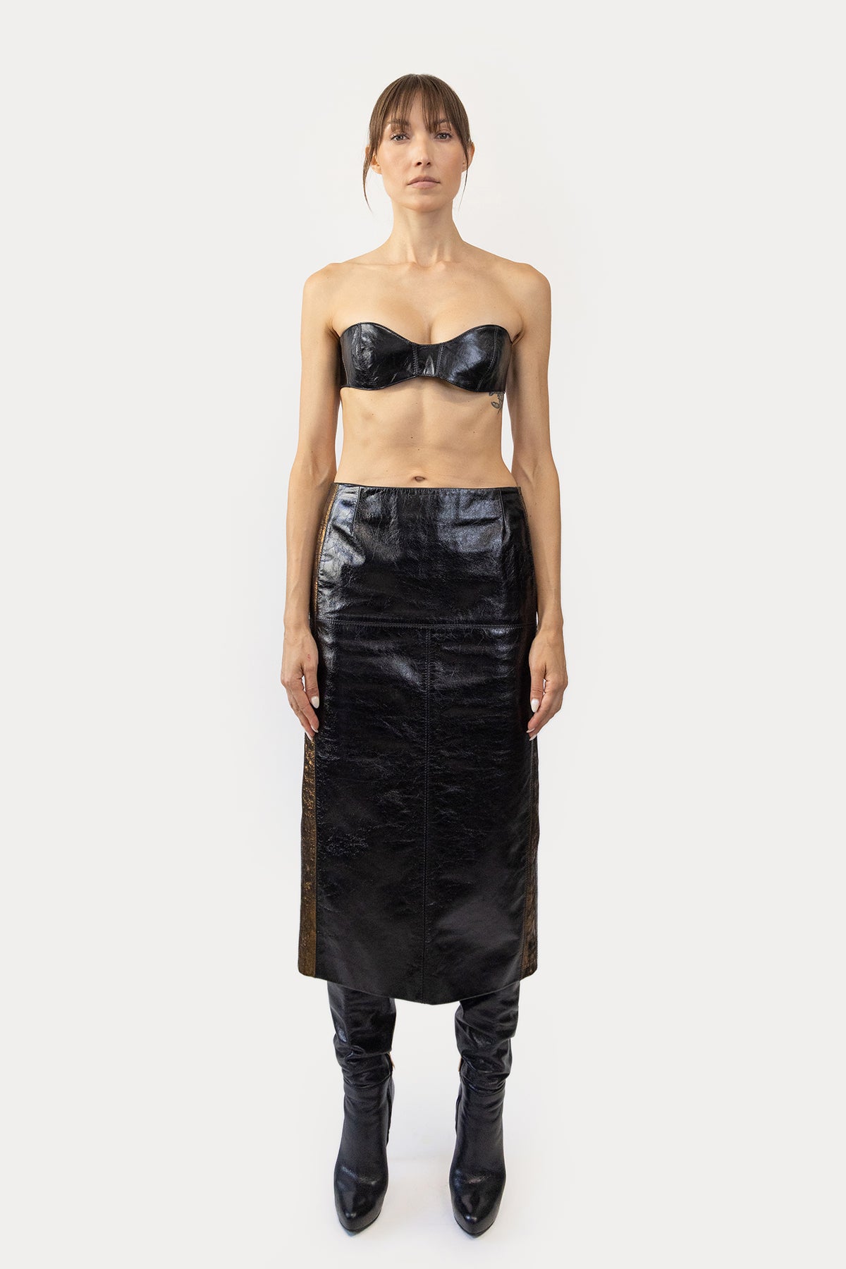 Combo Pencil Skirt in Glazed Cow