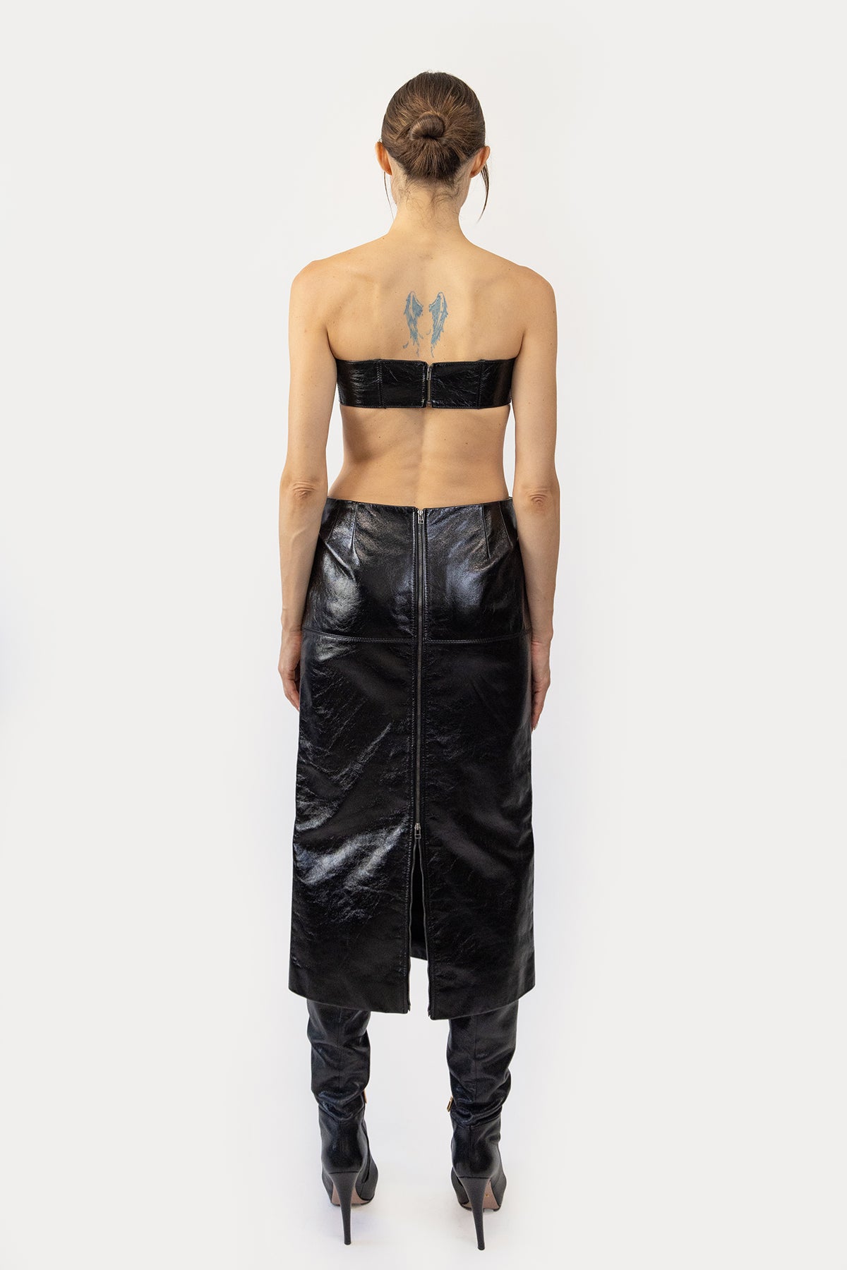 Combo Pencil Skirt in Glazed Cow