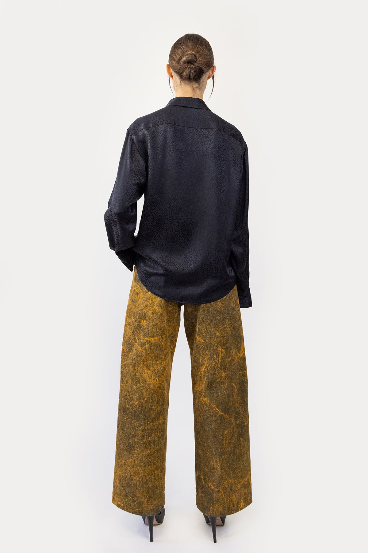 Relaxed Shirt in Silk Jacquard