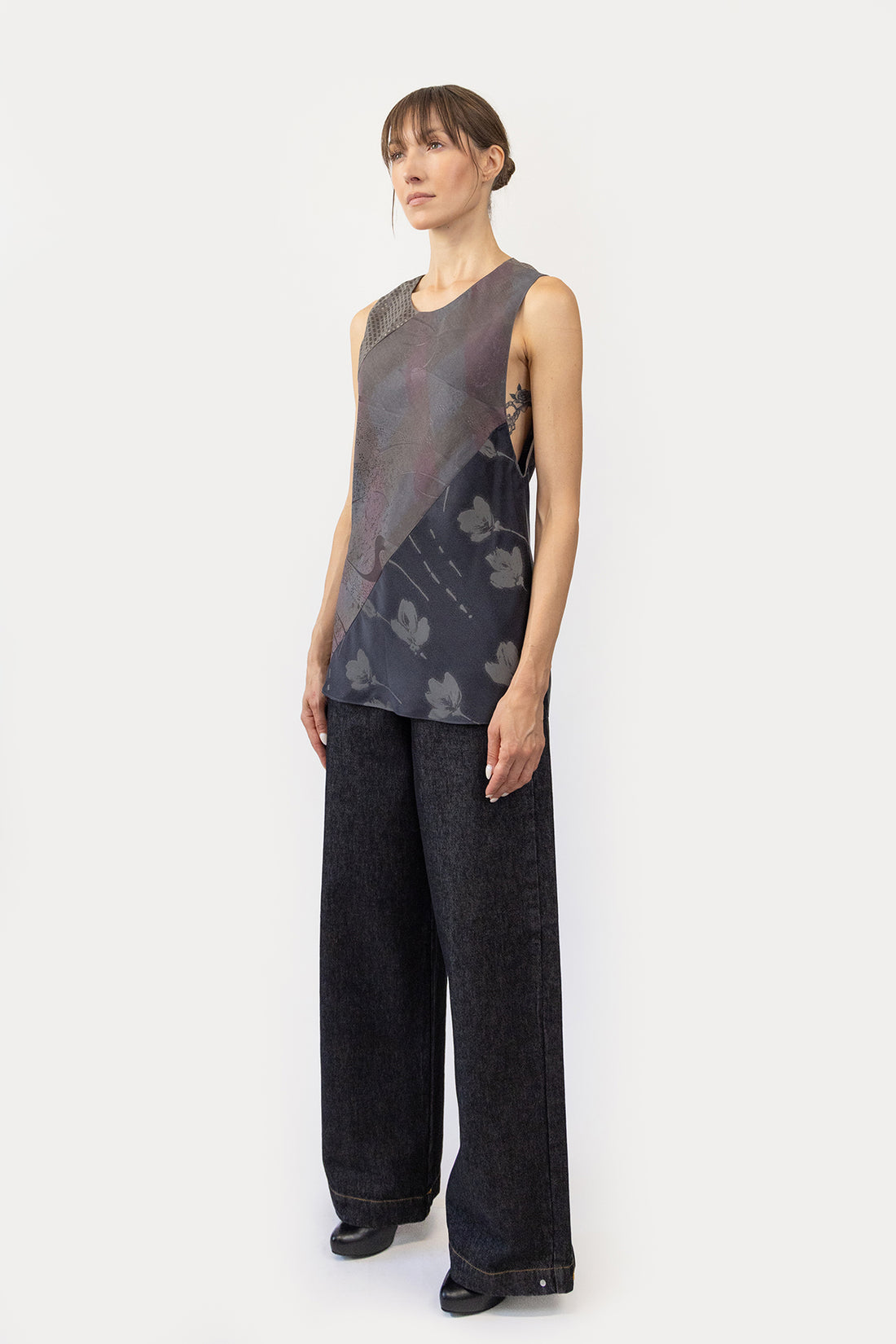 Tank in Bias Silk Combo