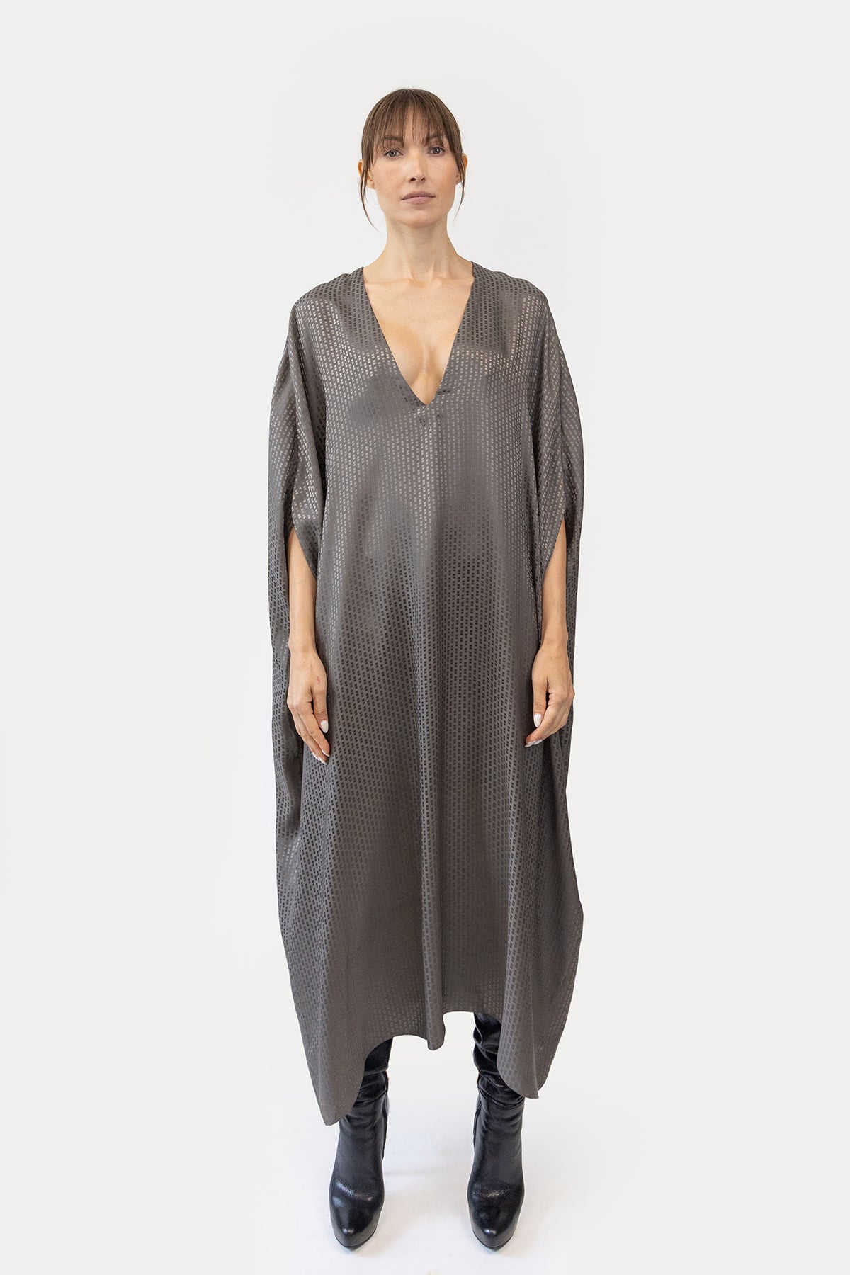 Caftan in Silk Jacquard
