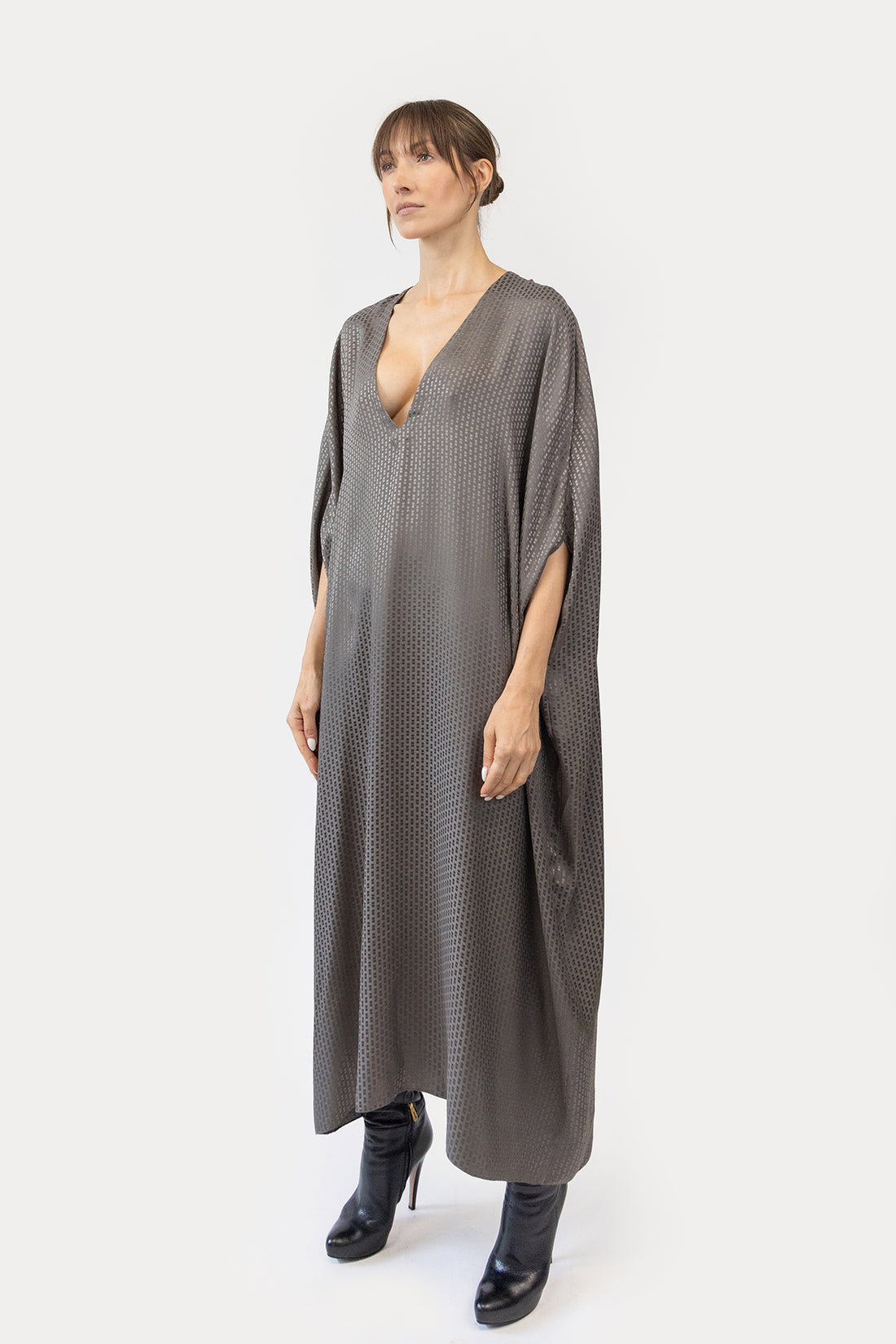 Caftan in Silk Jacquard
