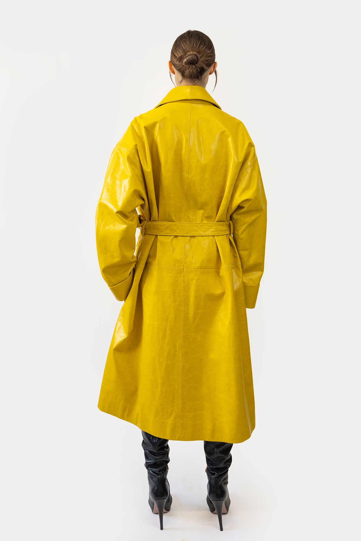 Robe Coat in Glazed Cow