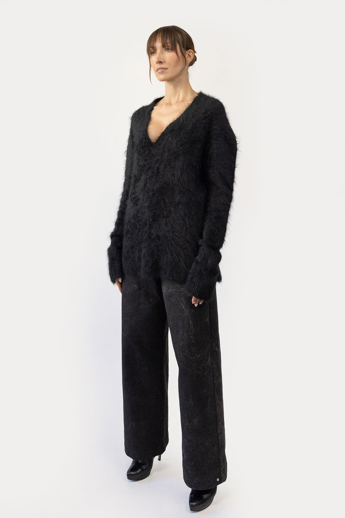 Sweater in Washed Cashmere