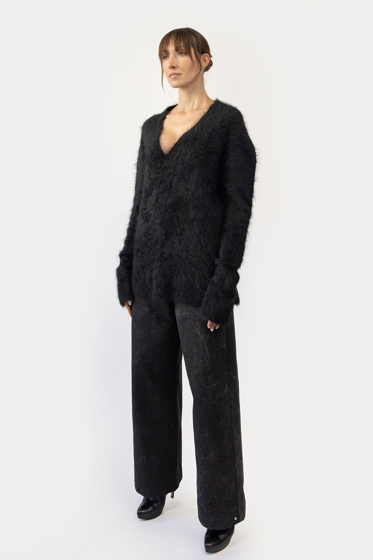 Sweater in Washed Cashmere