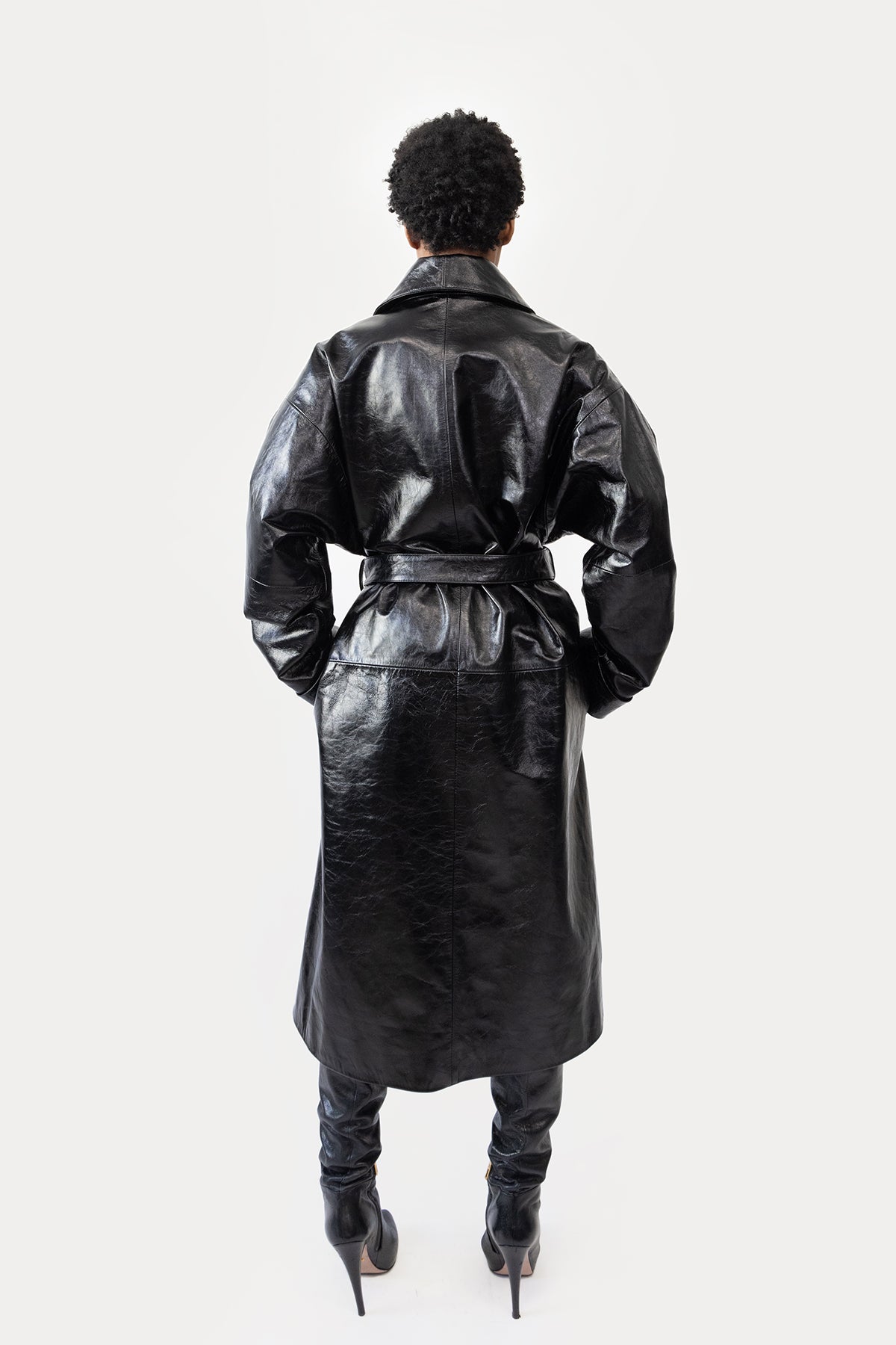 Robe Coat in Glazed Cow