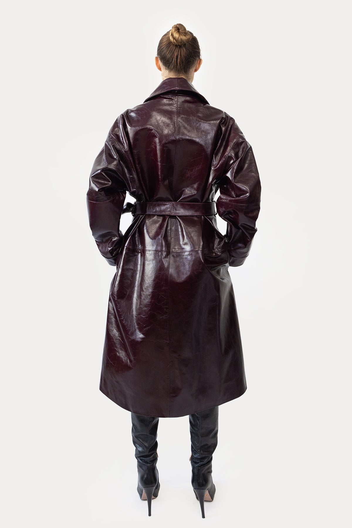 Robe Coat in Glazed Cow