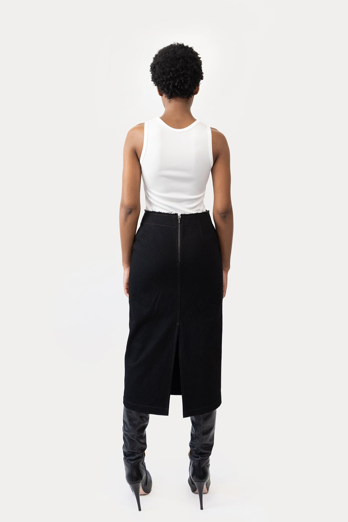 Pencil Skirt in Denim