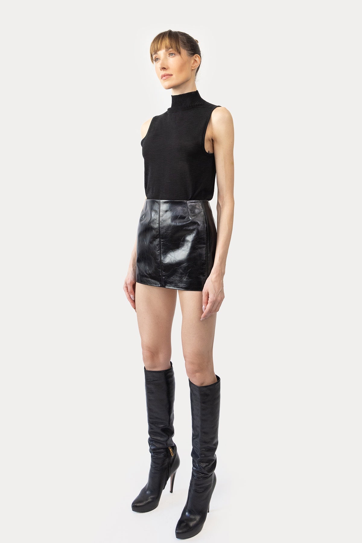Mini Skirt in Glazed Cow