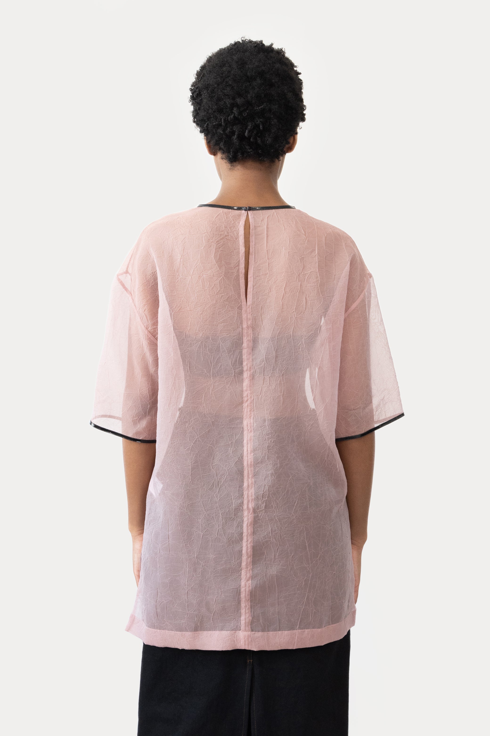 Oversize Tee in Crinkle Organza