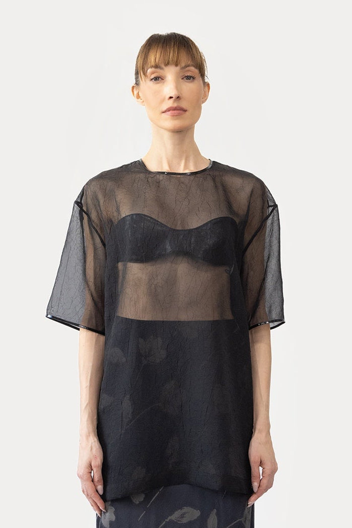 Tank in Bias Silk Jacquard – Occhii