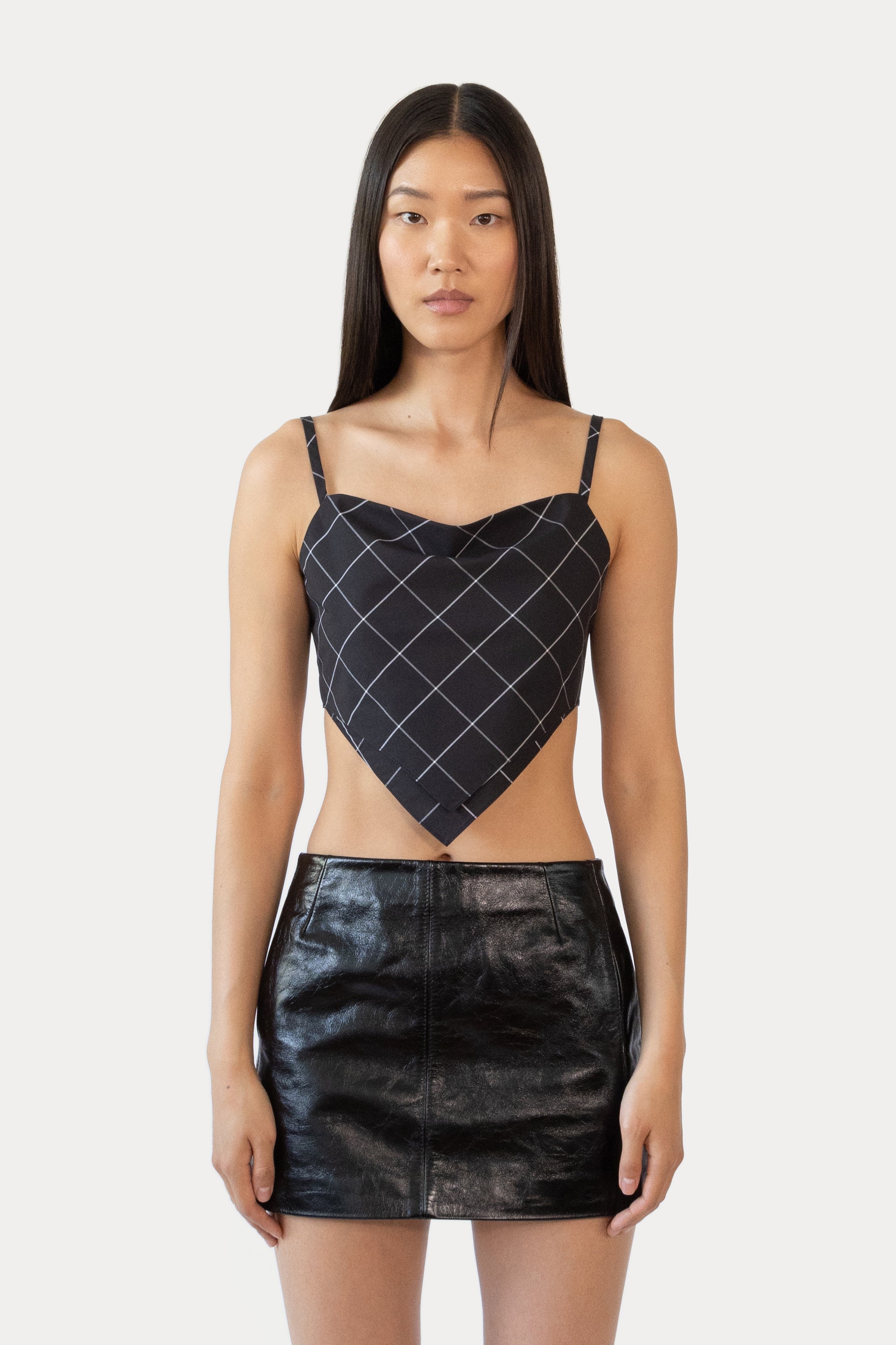 Tie Top in Plaid