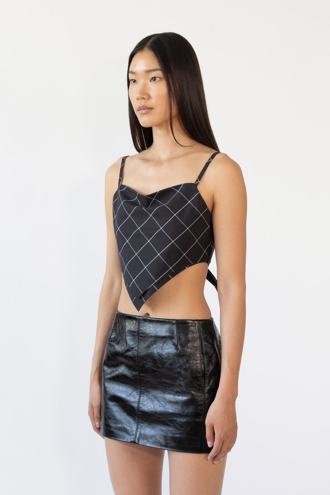 Tie Top in Plaid