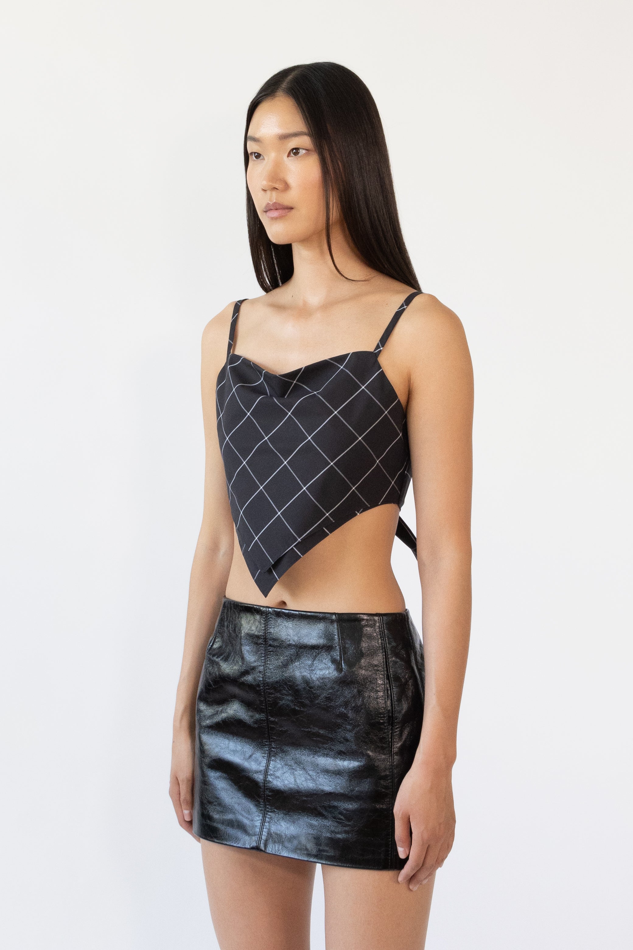 Tie Top in Plaid